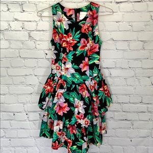 *Vintage Sabrina Allyn Floral Dress